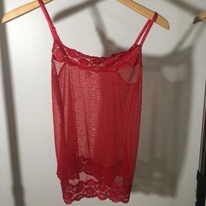 Red Lace Camisole